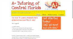 Desktop Screenshot of aplustutoring.net